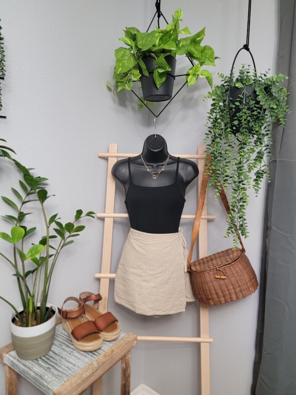 Black Wild Fable spaghetti strap bodysuit